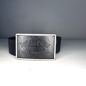 Vintage Levis Strauss black leather belt 38/40